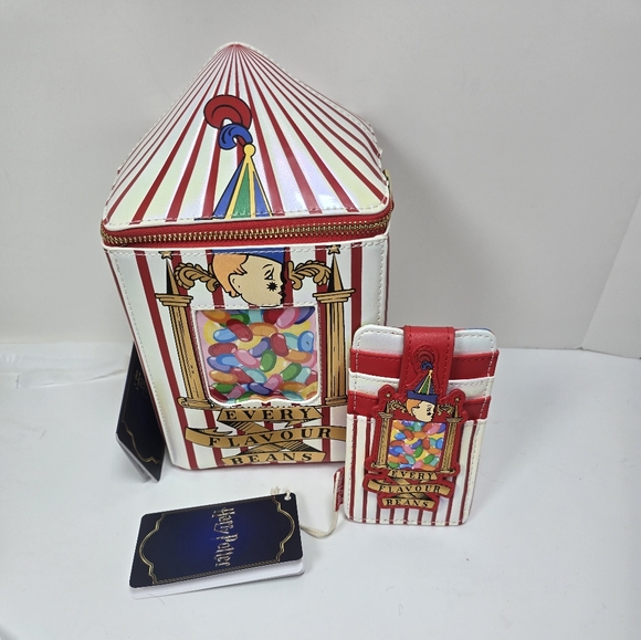 Loungefly Harry Potter Bertie Botts Crossbody Card Holder Set Nwt - Picture 2 of 11